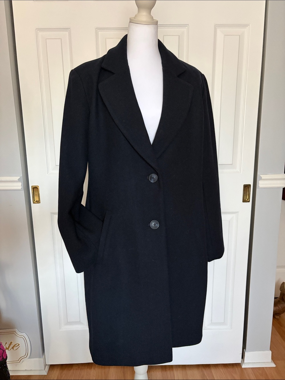 NWOT Ricki's Kennedy style Navy Blue Wool Coat